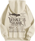 Cute s for Women Ocean Whale Shark Aesthetic Animal Graphic s Casual Fleece Pullover Tops