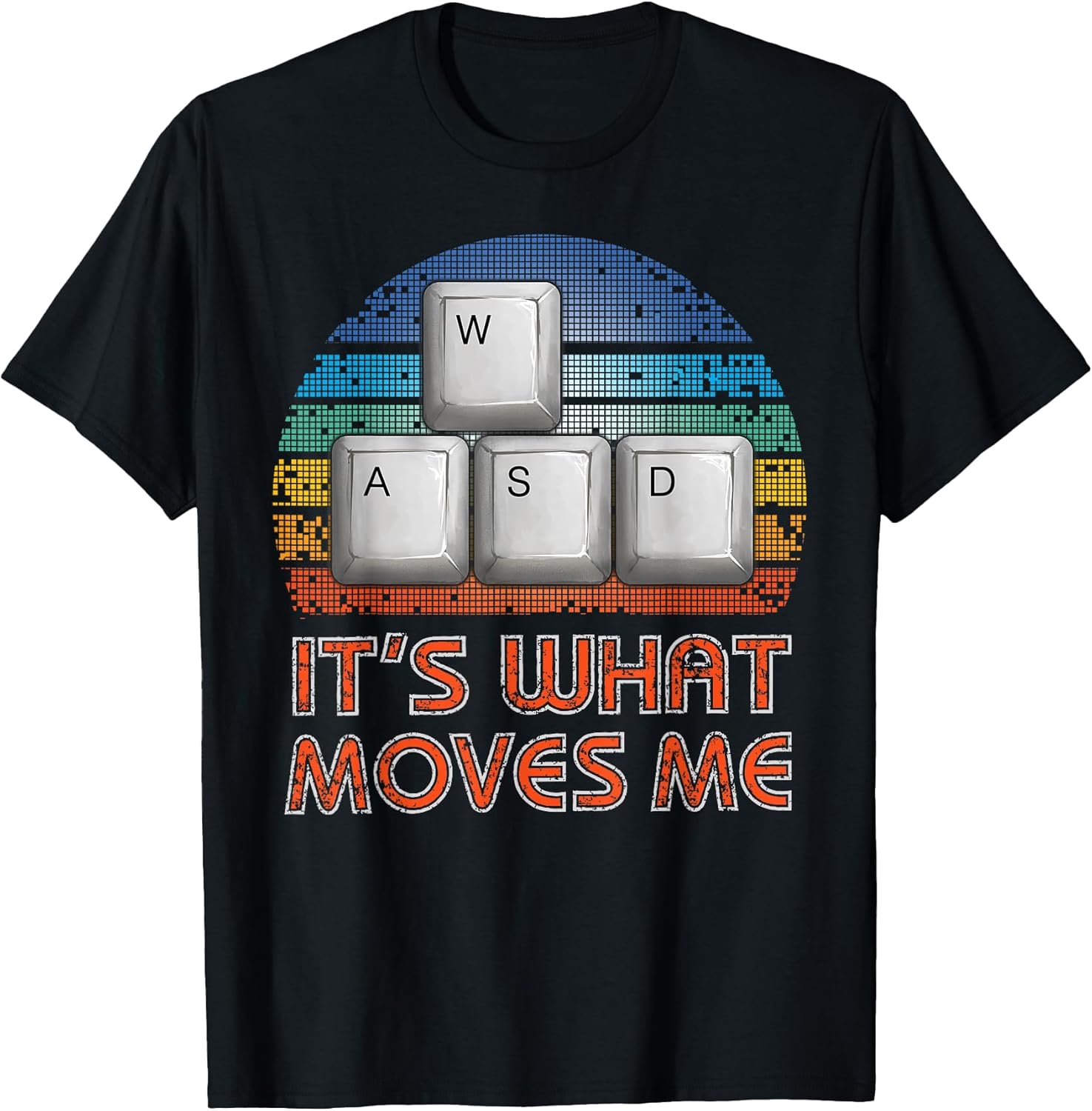 Vintage WASD PC Gamer - Classic Fit, Short Sleeve, Black - Gift for Men & Boys Unisex , , , Long Sleeve Tee