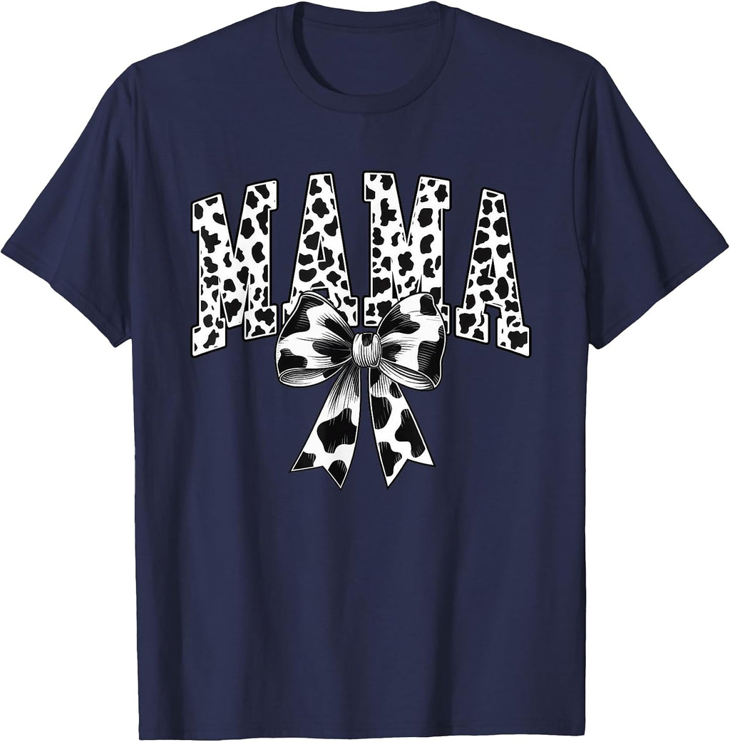 Mama Cow Print Bow Mother's Day