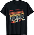 Vintage Radio in Head Music Matching Band Cassette Player Unisex , , , Long Sleeve Tee