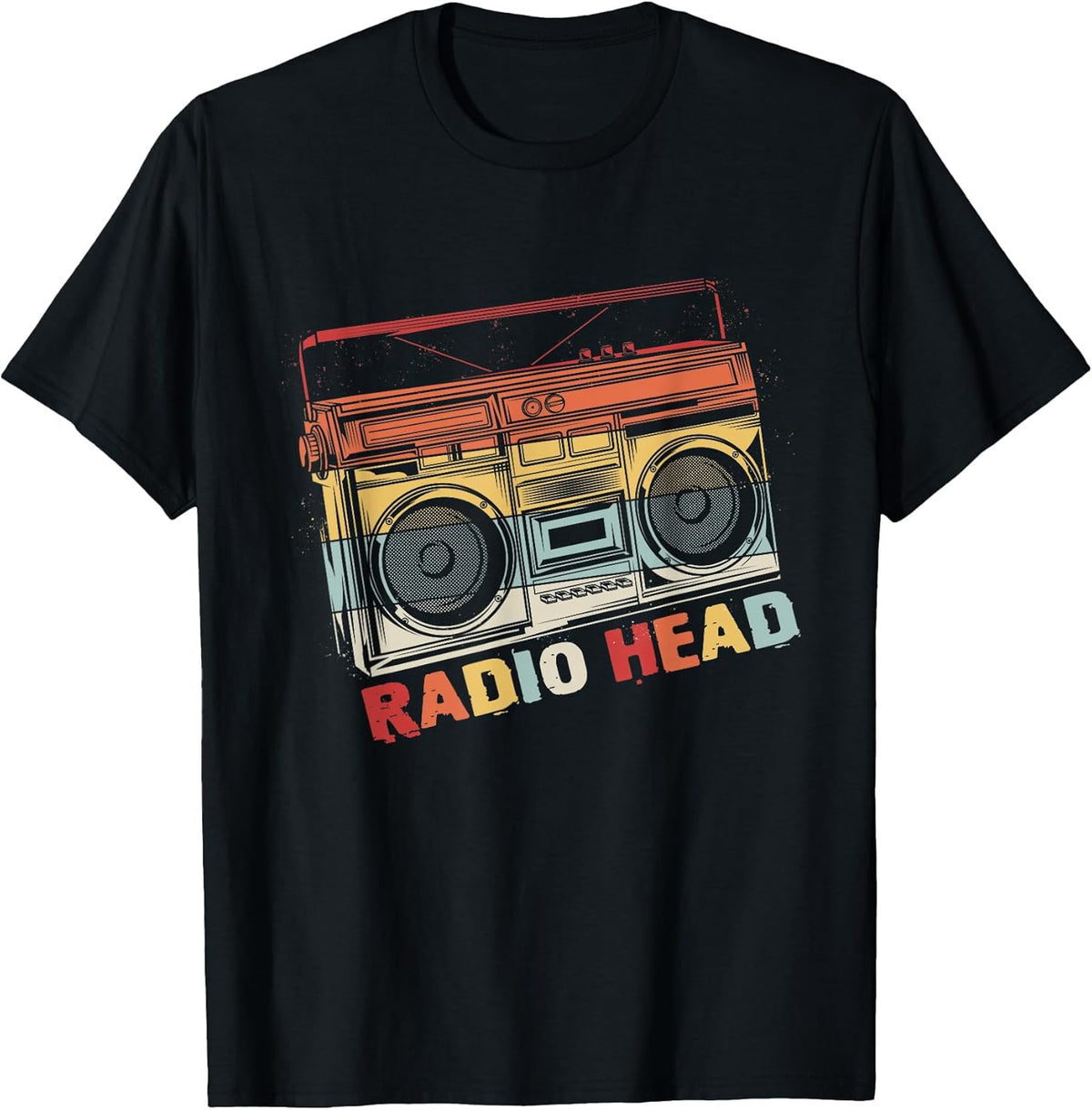 Vintage Radio in Head Music Matching Band Cassette Player Unisex , , , Long Sleeve Tee