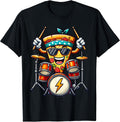 Pizza Funny Rockstar Drummer Drums Music Band Men Women Kids Unisex , , , Long Sleeve Tee