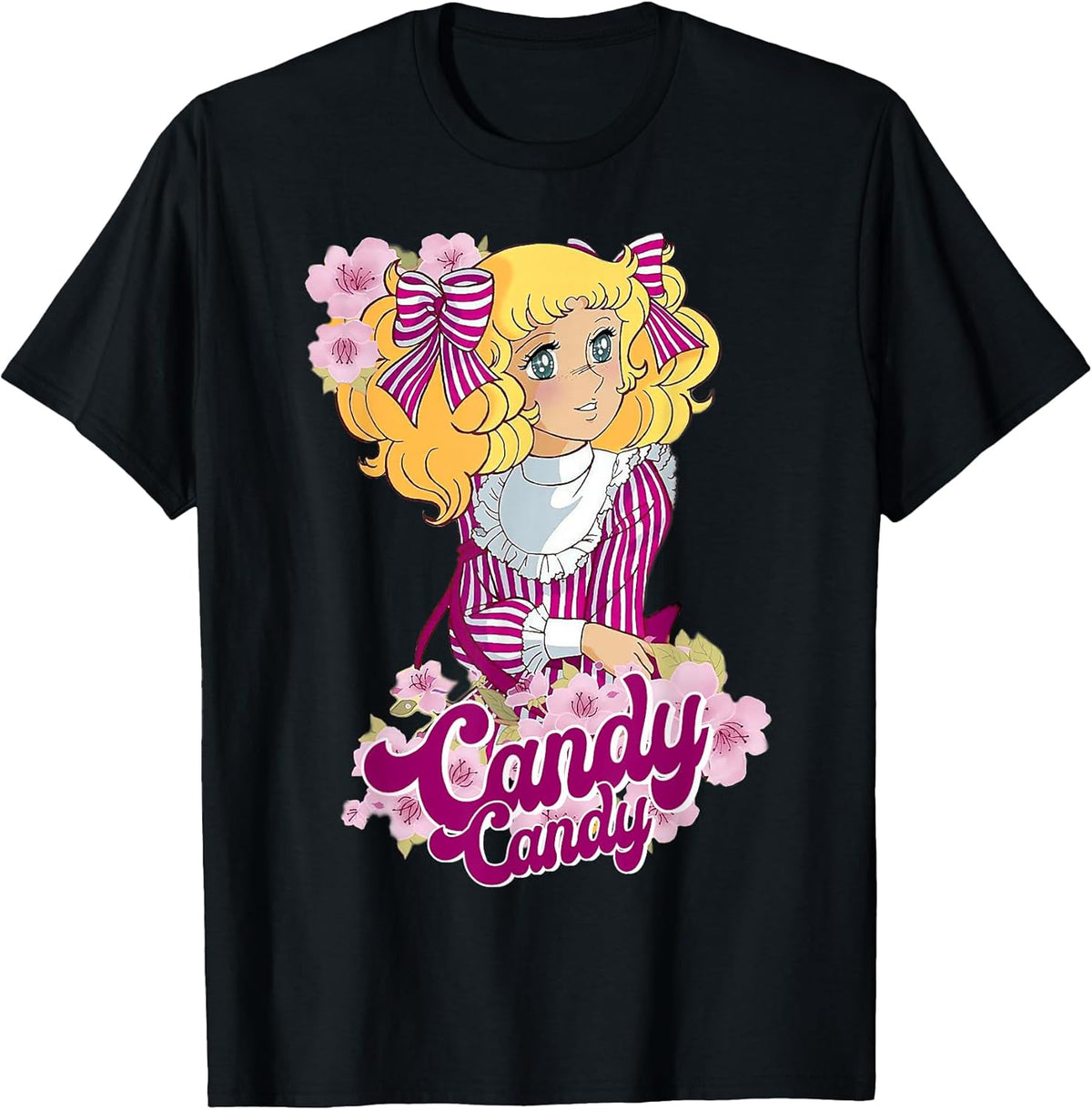 Candy Candy Pink Cartoon Japanese 80s Vintage Anime Manga Unisex , , , Long Sleeve Tee