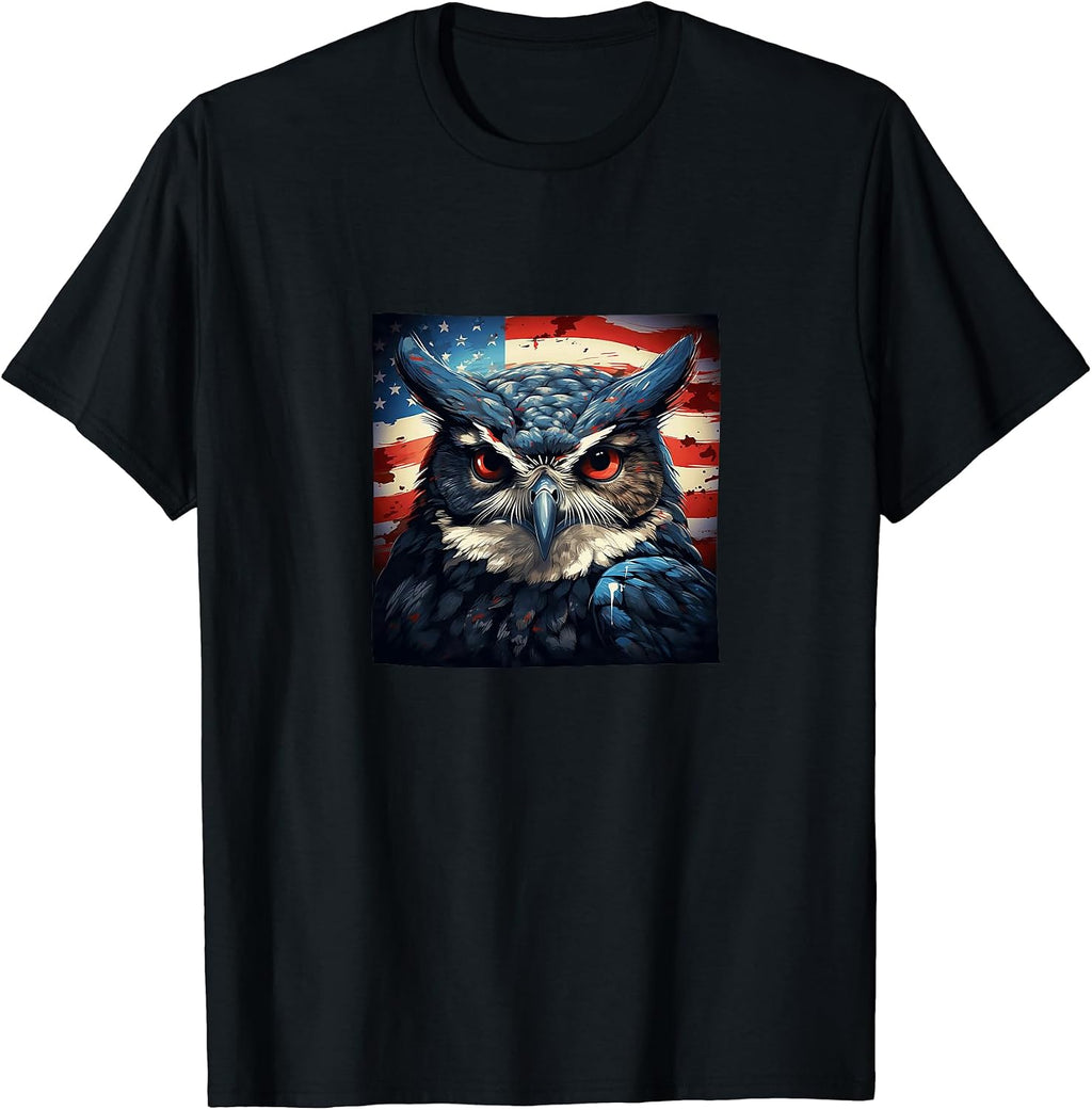 Owl America Flag Merch