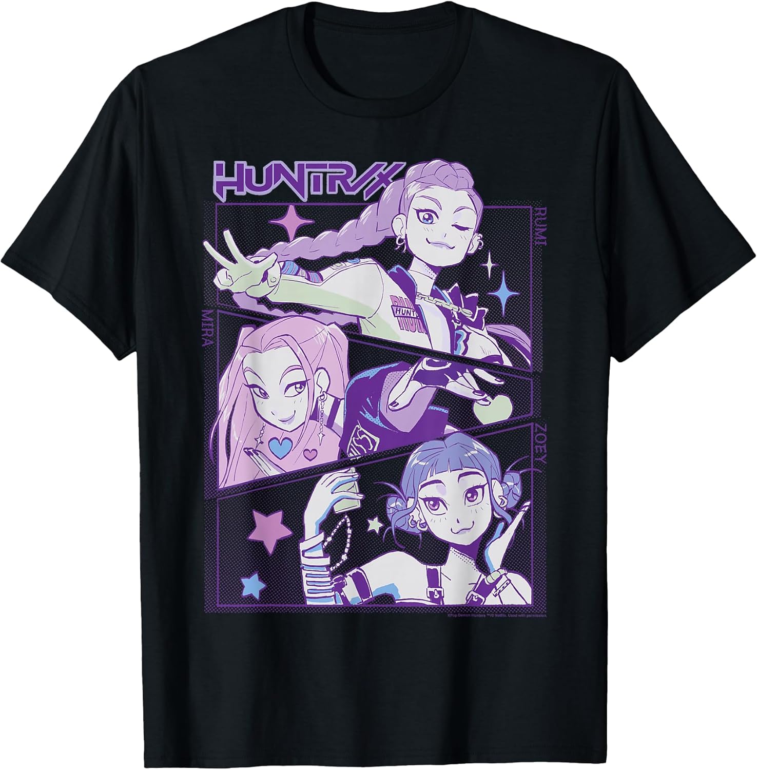 Huntrix Cute Animated Panels Unisex , , , Long Sleeve Tee