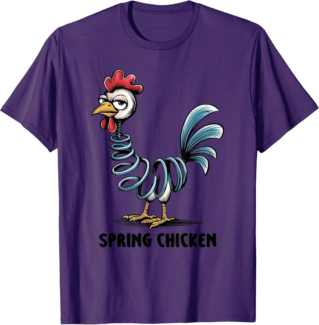 Spring Chicken Chicken On Pogo Stick Funny Chicken