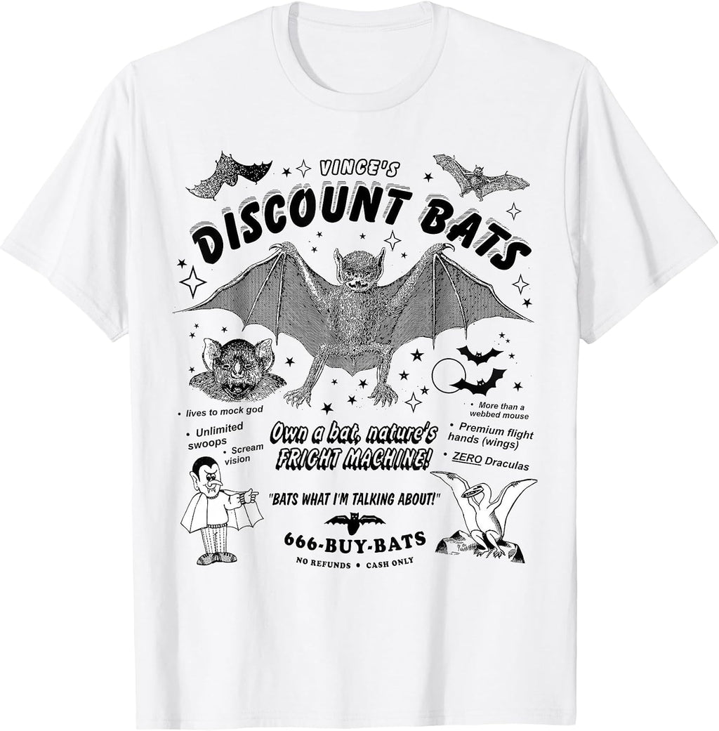 Funny Vince's Discount Bats by Arcane Bullshit Tee