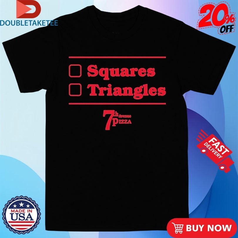 7th Avenue Pizza Squares Triangles Unisex , , , Long Sleeve Tee