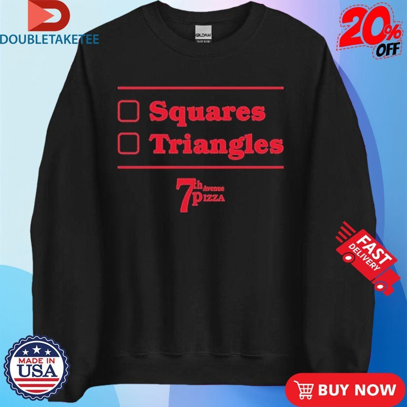 7th Avenue Pizza Squares Triangles Unisex , , , Long Sleeve Tee
