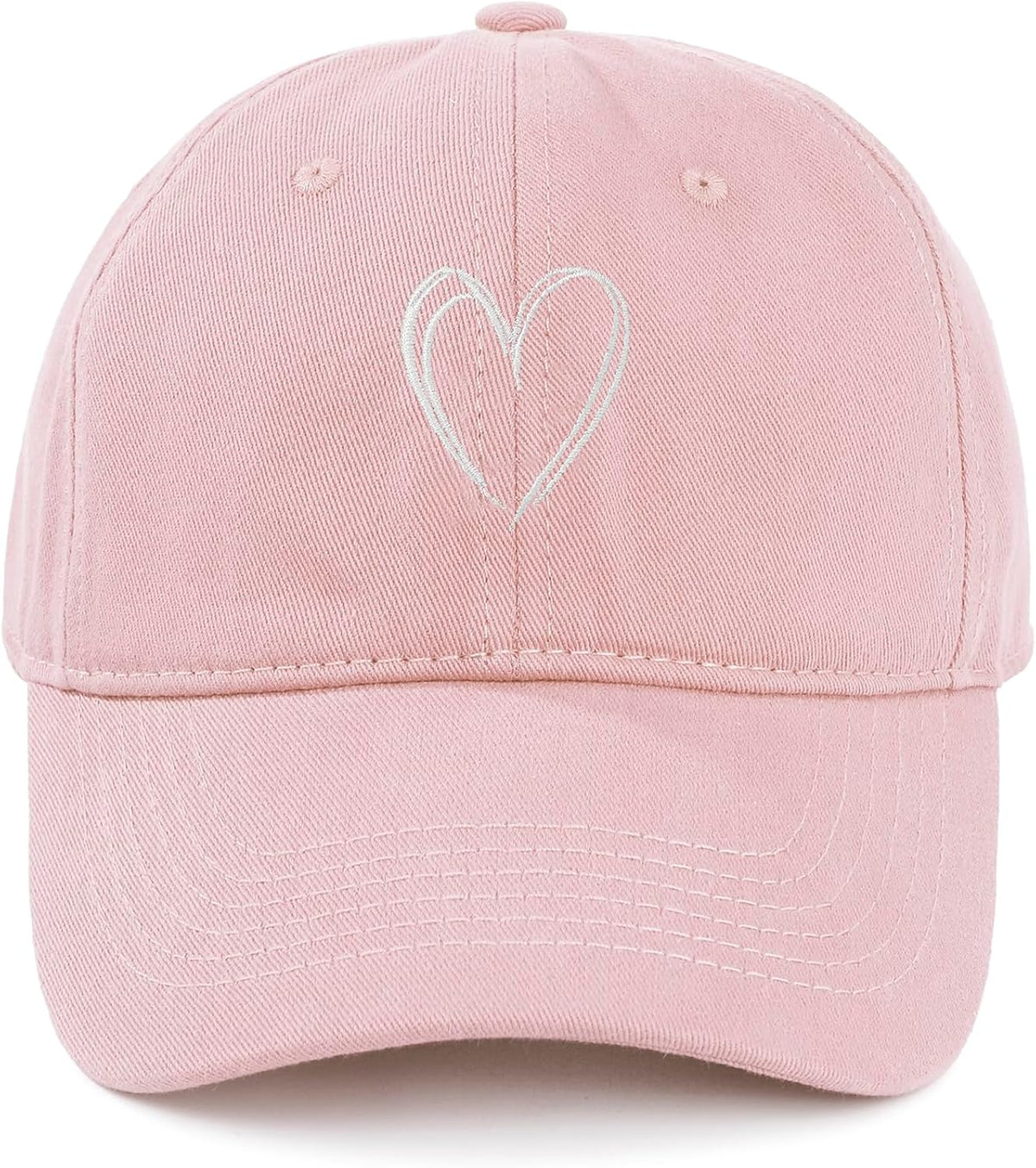 Womens Baseball Caps Cute Heart Dad Hat, Adjustable Cotton Unisex Cap for Workout, Golf & Everyday Wear