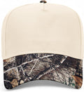 Blank Camo Trucker Hat with Two Tone Tan Camouflage Brim | Premium Wholesale Custom Baseball Hats Blanks for Men & Women