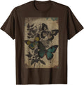 Fairy Grunge Aesthetic Retro Botanical Butterfly Unisex , , , Long Sleeve Tee