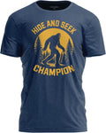 Hide and Seek Champion – Funny Bigfoot Graphic Sarcastic Tee for Men Unisex , , , Long Sleeve Tee