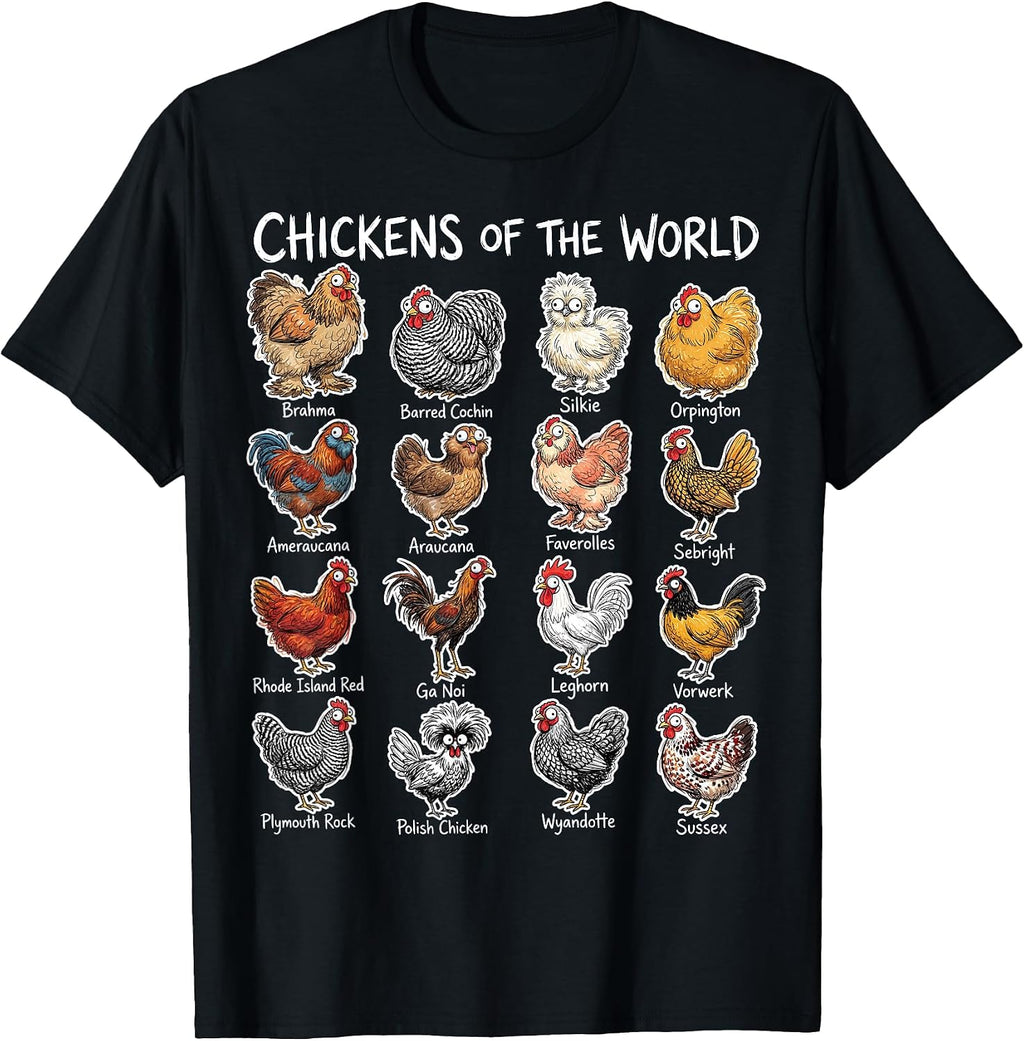 Chickens of the World Breeds Lover Educational