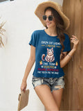 Womens T Shirt Graphic Short Sleeve Printed Tee Casual Top for Wife Mom Lover Summer Daily Streetwear Expression