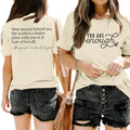You are Enough Dear Person Behind Me Shirt Women Mental Health Matters Inspirational Tshirts Positive Tees Tops