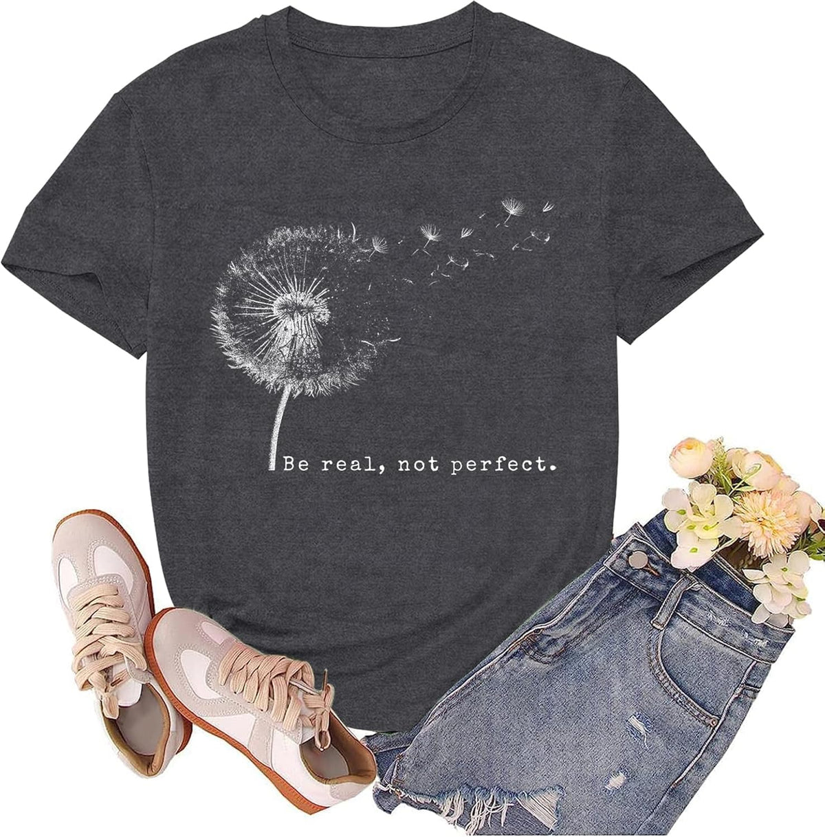 Inspirational Shirts for Women Grow Through What You Go Through Motivational Tee Tops
