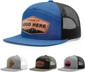 Personalized Custom 168 Style Trucker Leather Patch Hat for Men & Women Unisex , , , Long Sleeve Tee
