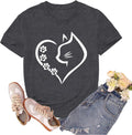 Cat Shirts for Women Cat Mom Tshirts Pet Lover Shirt Cats Paw Print Tee Tops Unisex , , , Long Sleeve Tee