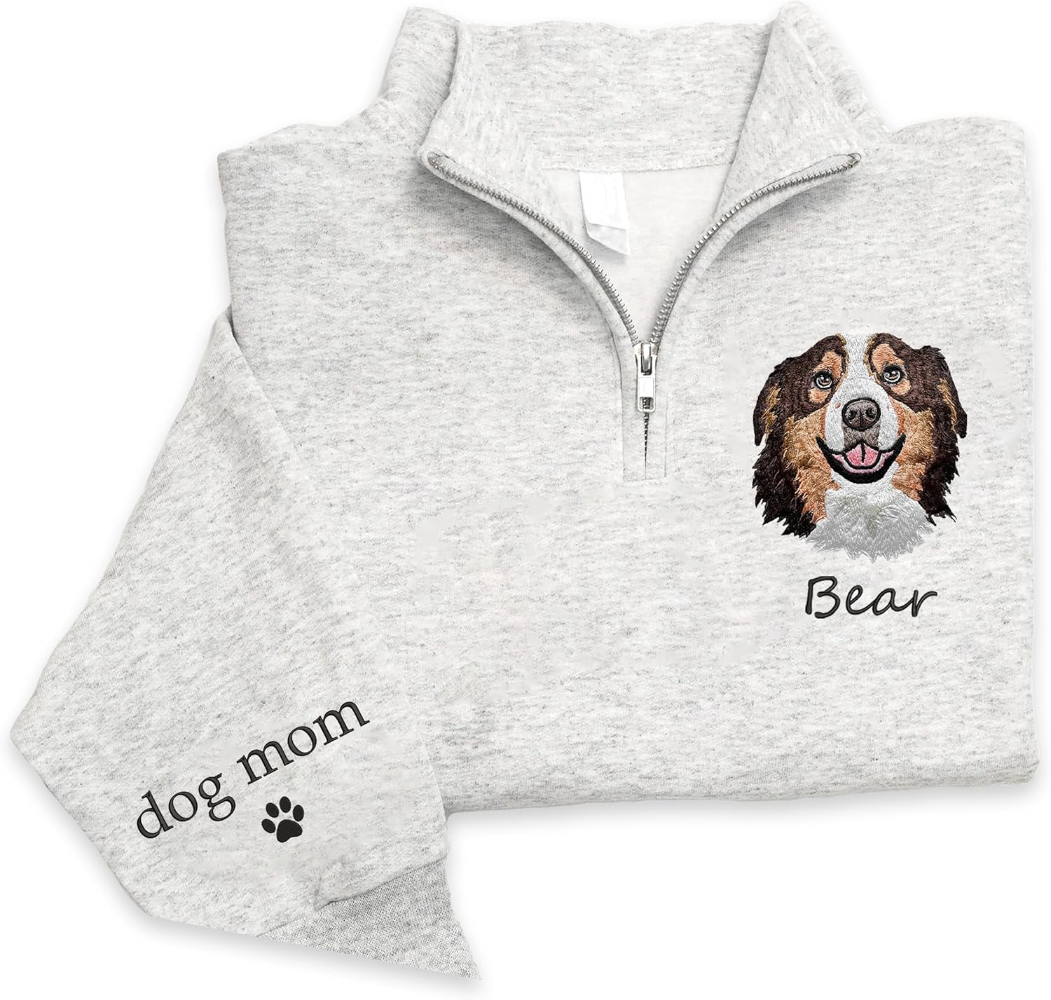 Personalized Embroidery With Dog Photo for Women, Custom Dog Mom , Dogs Mom Gifts