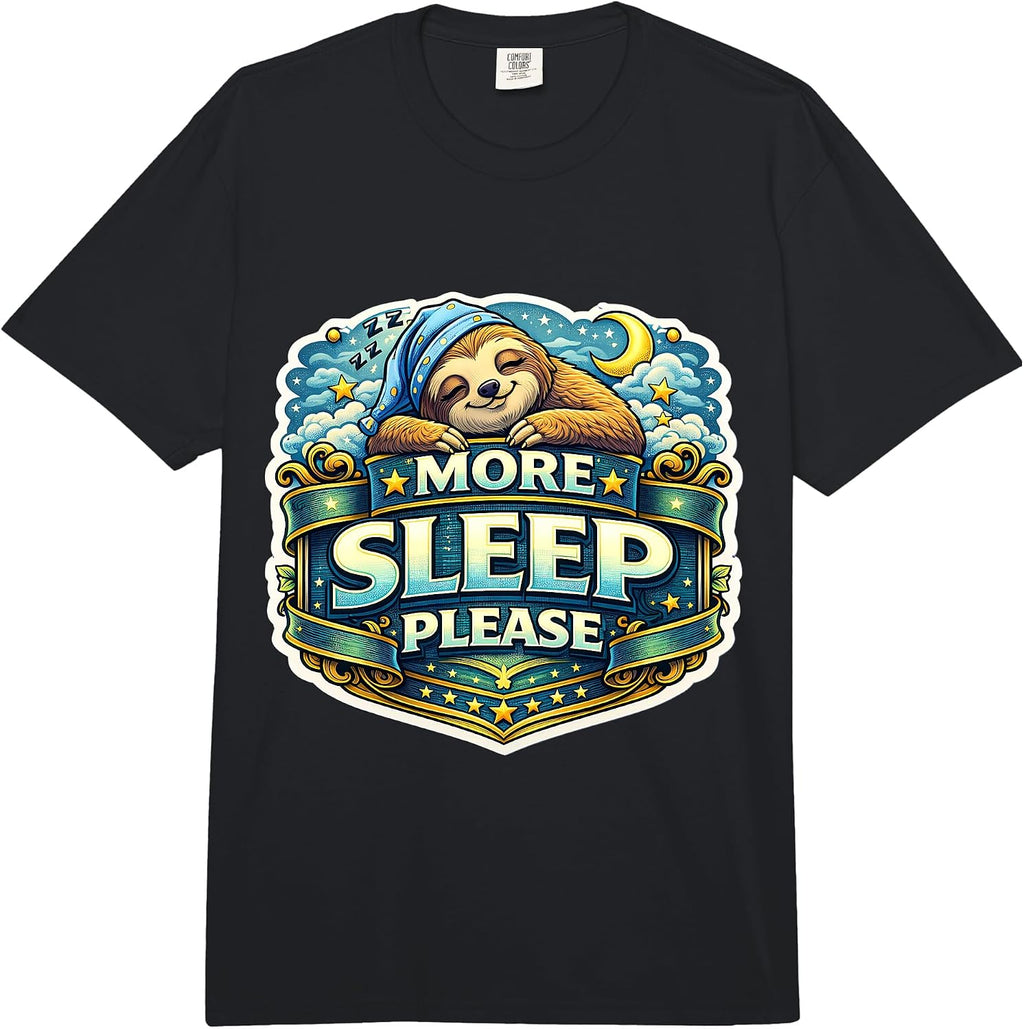 More Sleep Please Funny Sloth Sleeping PJ Merch