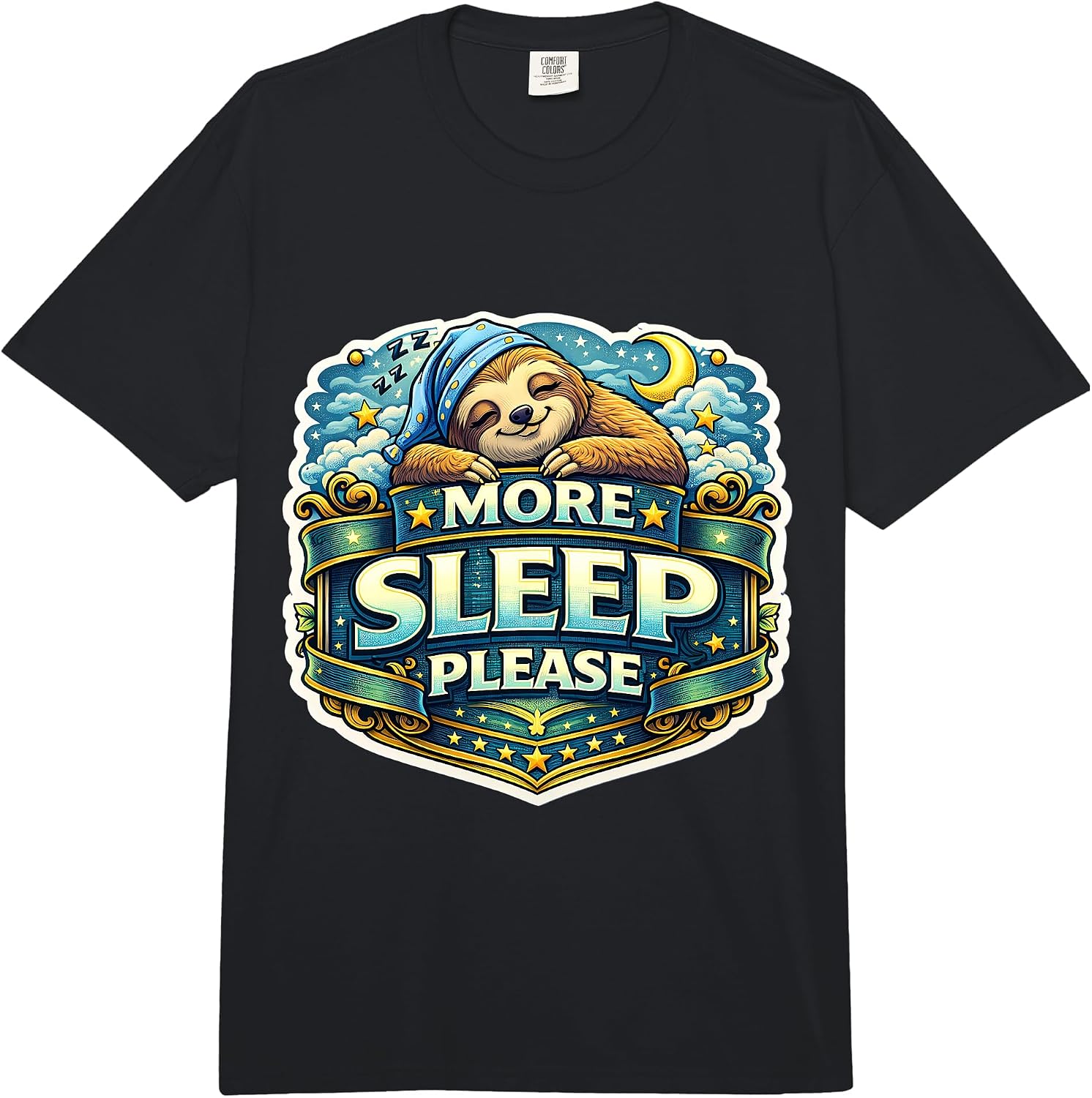 More Sleep Please Funny Sloth Sleeping PJ Merch