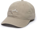 Adult Mountain Dad Hat-Unstructured Soft Cotton Unisex , , , Long Sleeve Tee