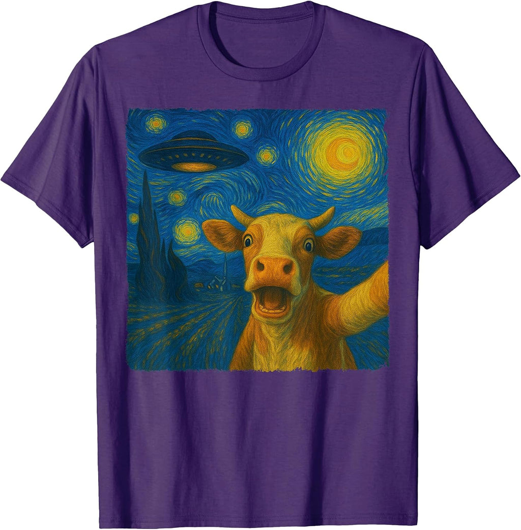 Cattle Selfie UFO Apparel Art Gifts Graphic Tees