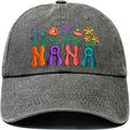 Nana Gifts from Grandkids, Birthday Gifts for Nana, Adjustable Washed Cotton Nanas Hat Unisex , , , Long Sleeve Tee