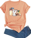 Women's Plus Size Short Sleeve Crewneck Graphic Tees Casual Summer Printed Tops Unisex , , , Long Sleeve Tee