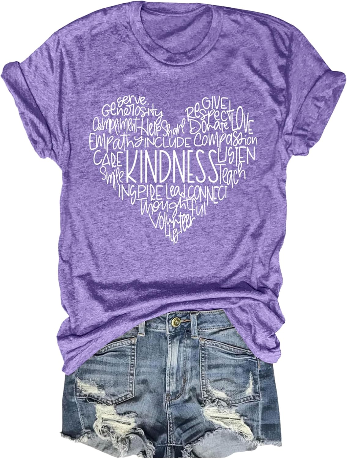 Womens Kindness Shirts Be Kind Teacher Graphic Tees Short Sleeve Love Tops Unisex , , , Long Sleeve Tee
