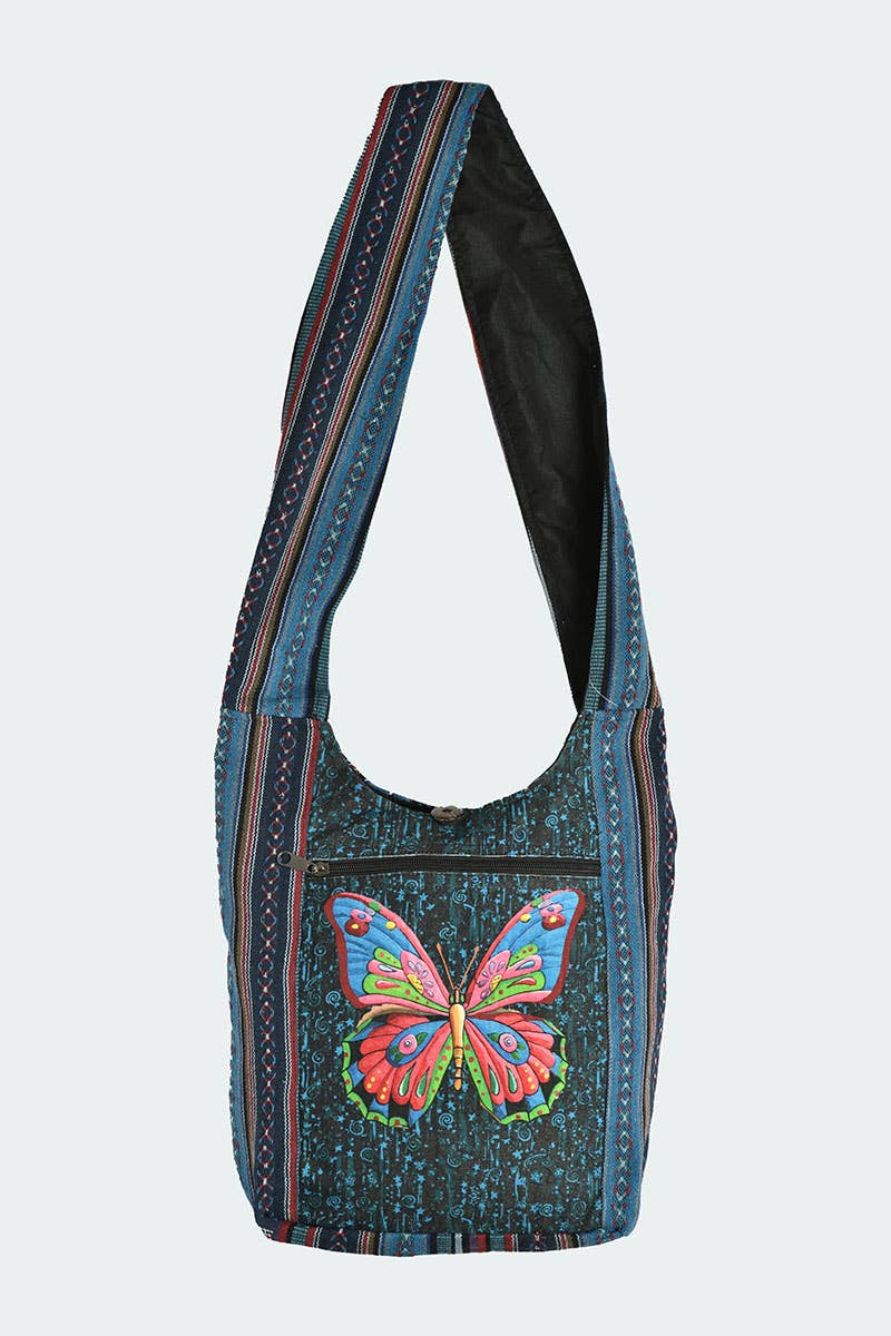 Butterfly Print Hobo Bag (CODE-629)