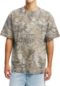 Camo Shirt for Men Camouflage Hunting Print Short Sleeve Crewneck Box Fit Mens Casual Performance Tee