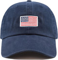 USA Flag & Embroidery Premium 100% Cotton Low Profile Adjustable Baseball Dad Cap Unisex , , , Long Sleeve Tee