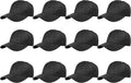 Plain Blank Baseball Caps Adjustable Back Strap Wholesale LOT 12 PC'S Unisex , , , Long Sleeve Tee