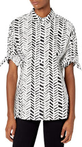 Women's All-Over Dash Print Half Sleeve Shirt Unisex , , , Long Sleeve Tee