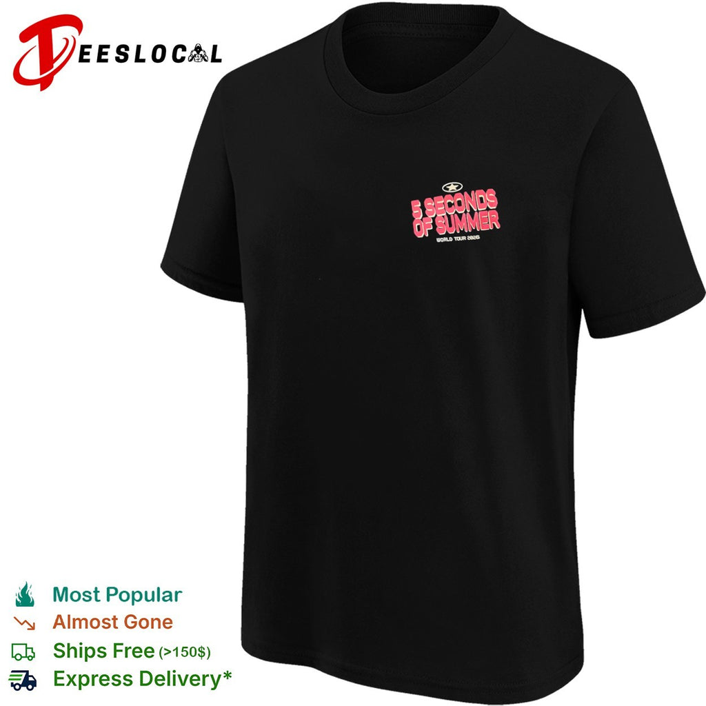 5 Seconds of Summer World Tour 2026 5SOS shirt
