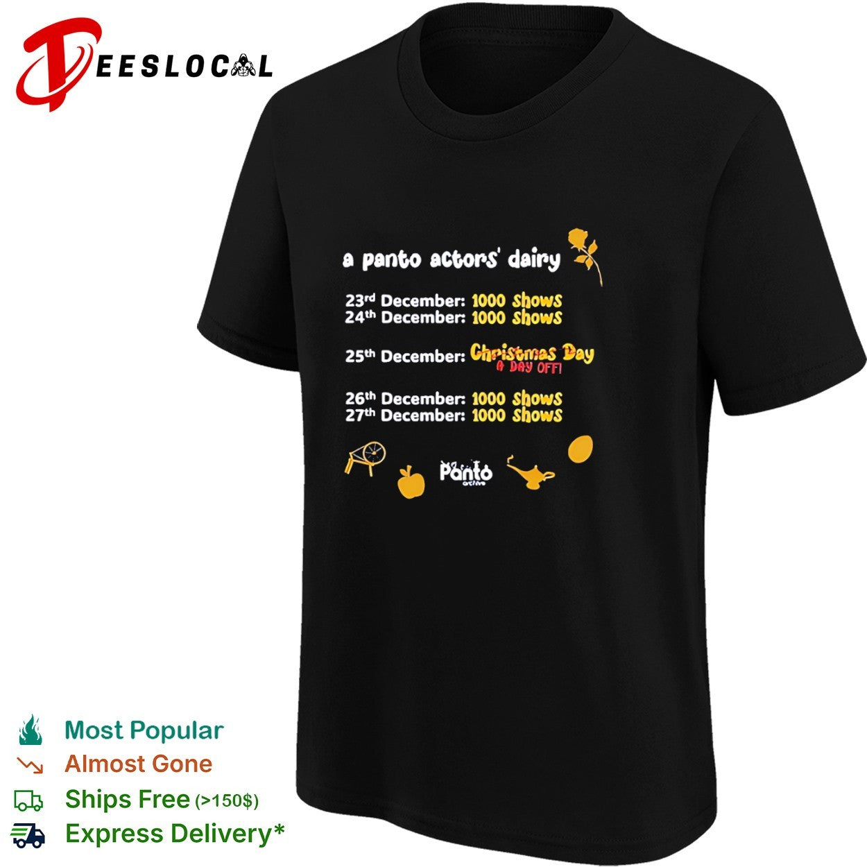 A Panto Actors’ Dairy Christmas Day A Day Off shirt
