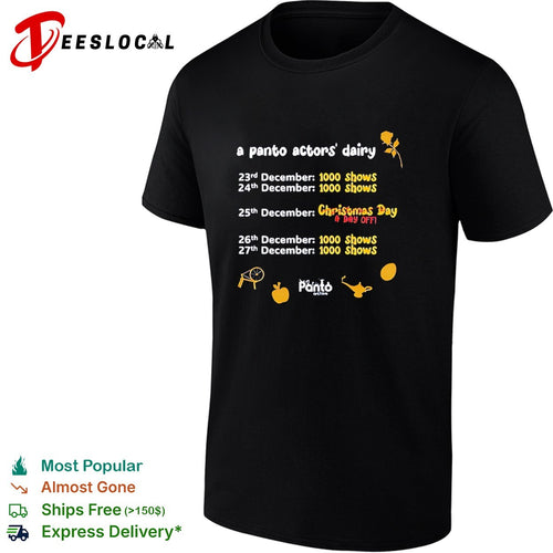 A Panto Actors’ Dairy Christmas Day A Day Off shirt