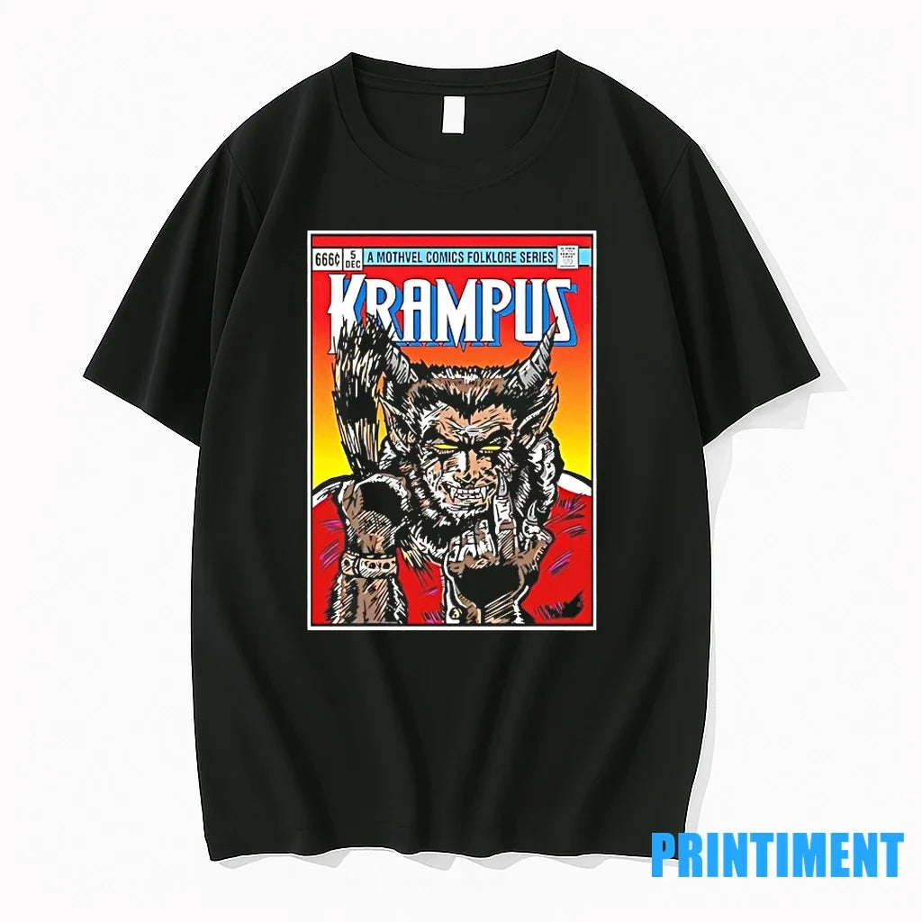 A Mothvel Comics Folklore Series Krampus Tshirts Sweater Unisex , , , Long Sleeve Tee