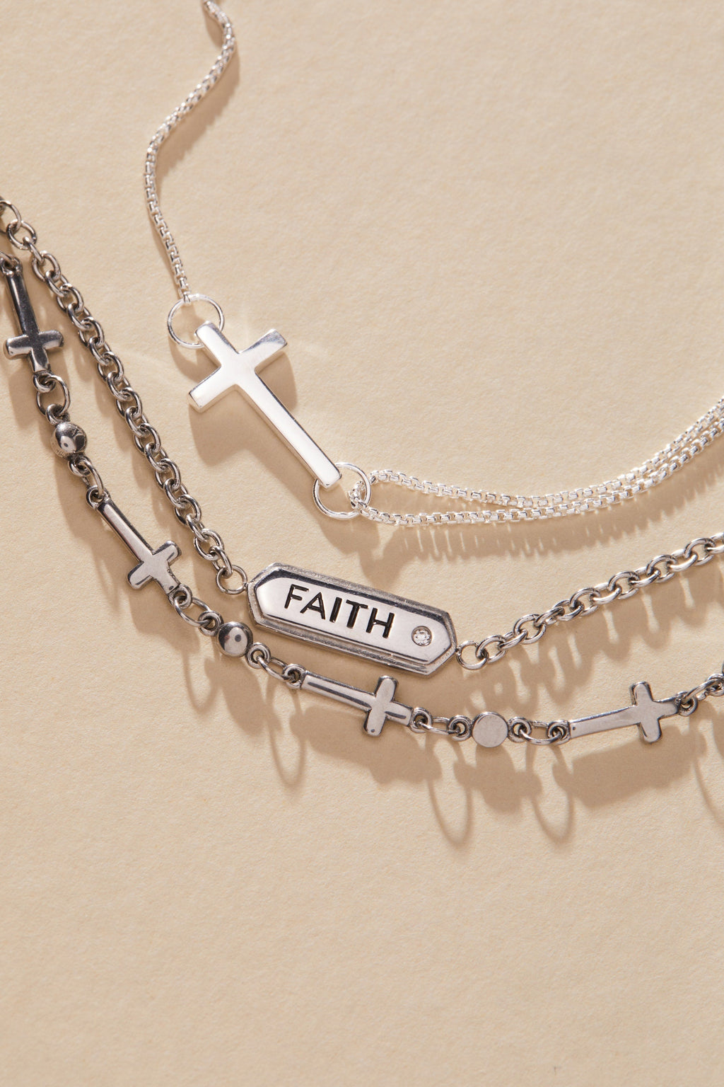 Pull Chain Cross Bracelet T-Shirts