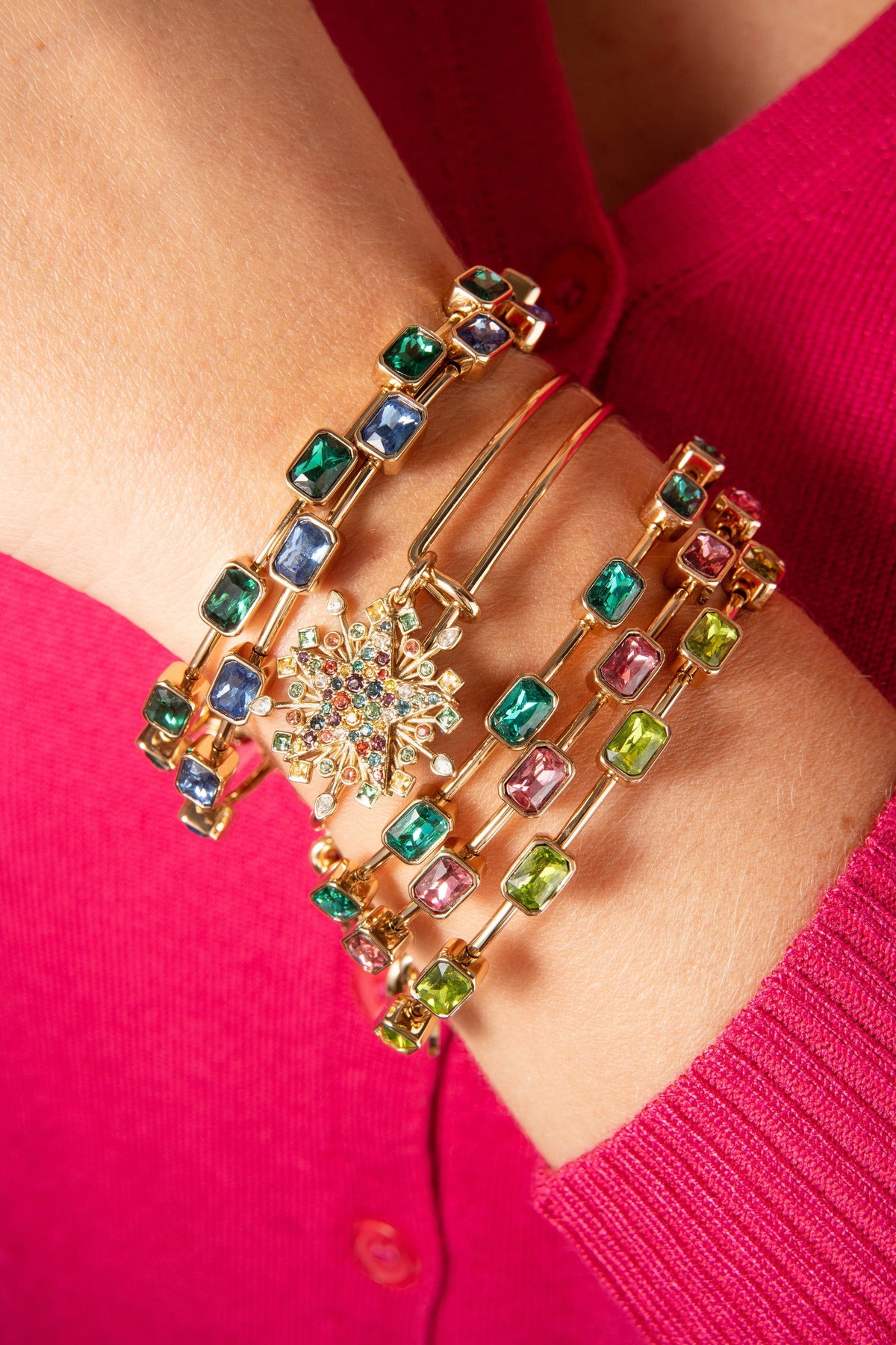 December Birthstone Emerald Cut Bangle T-Shirts