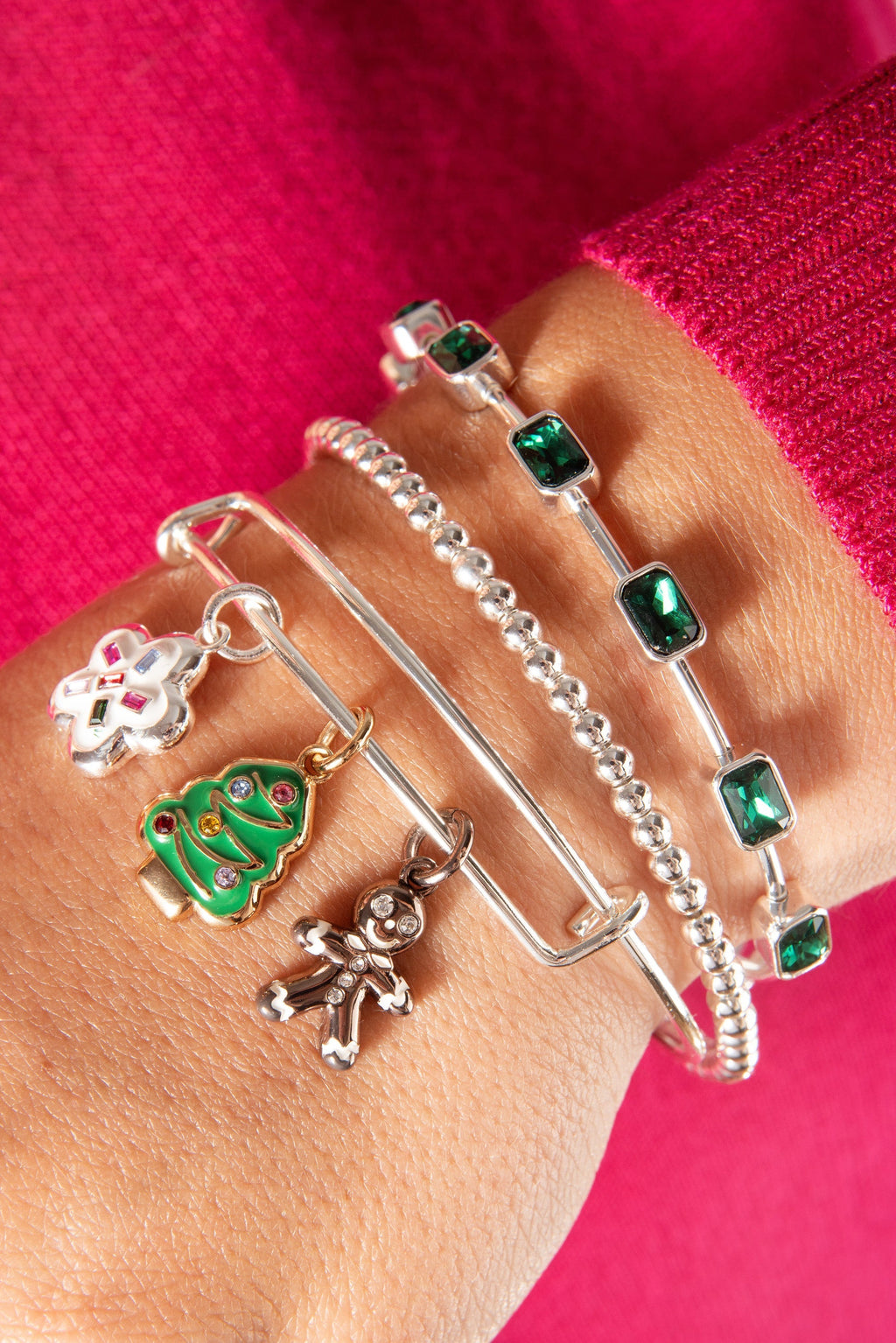 May Birthstone Emerald Cut Bangle T-Shirts