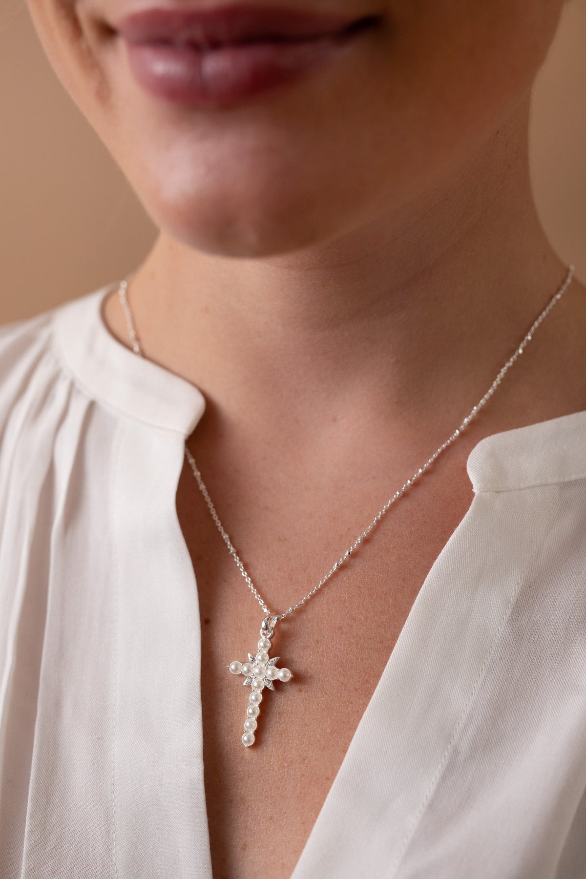Divine Guides Cross Pendant Necklace T-Shirts