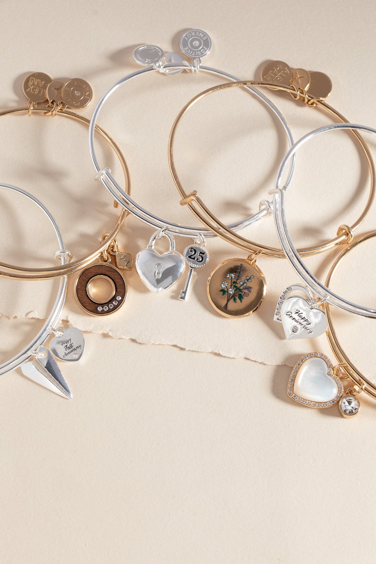 Mother Pearl Heart Anniversary Bangle T-Shirts