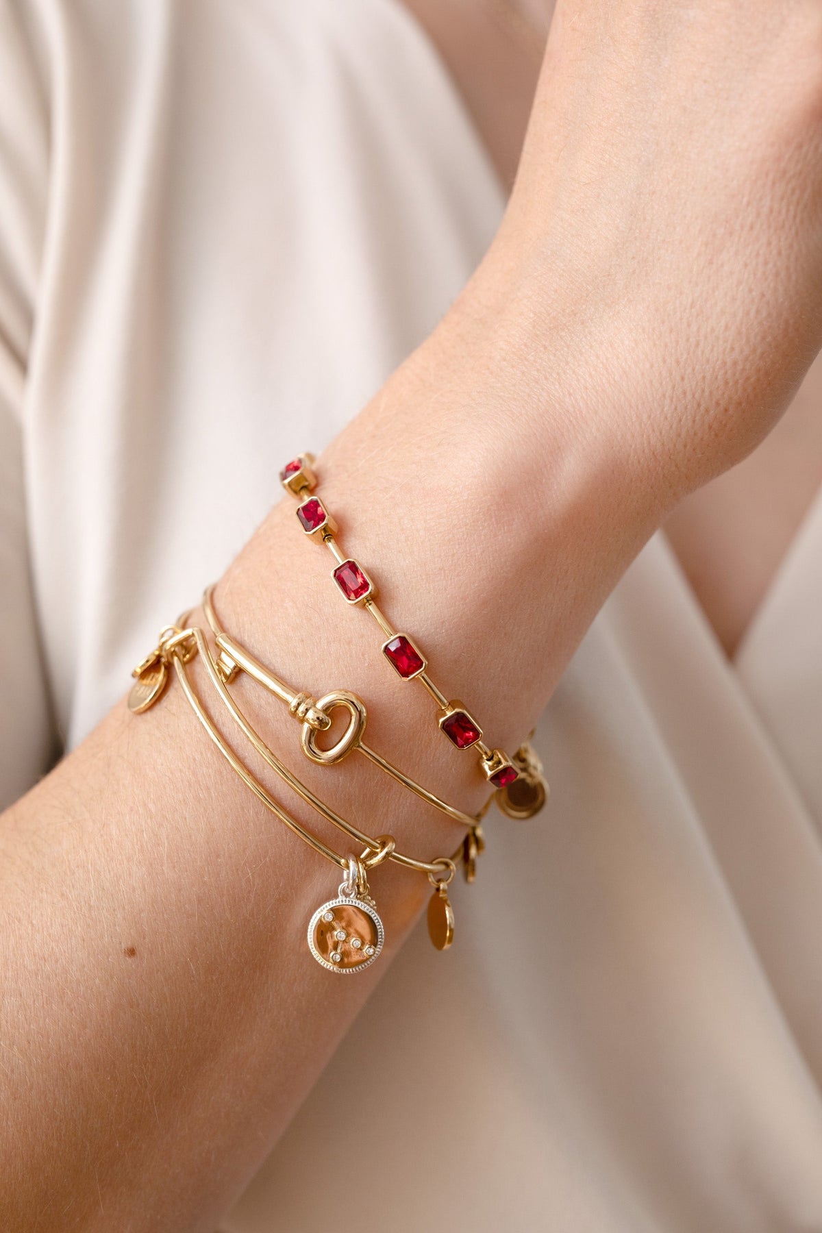 July Birthstone Emerald Cut Bangle T-Shirts