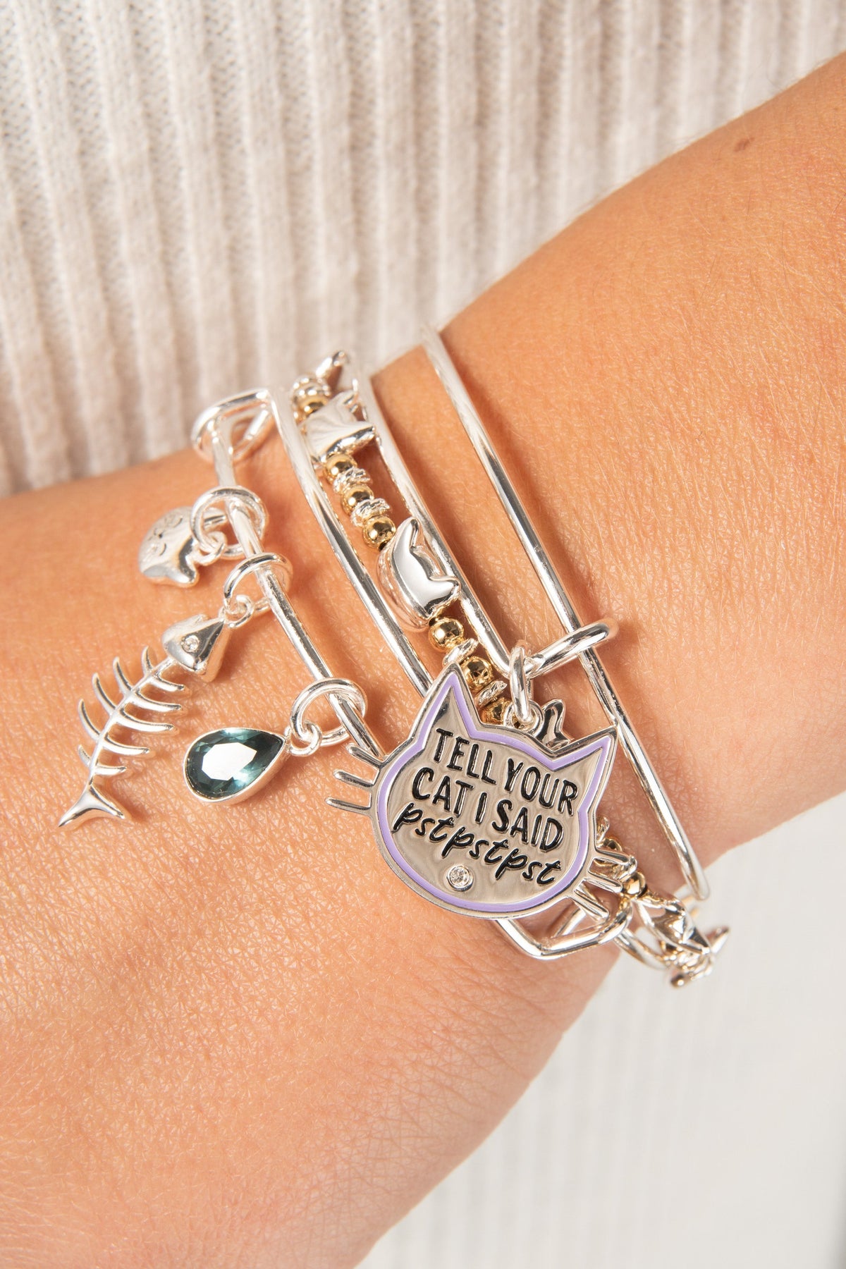 Fish Bone Cat Bangle T-Shirts
