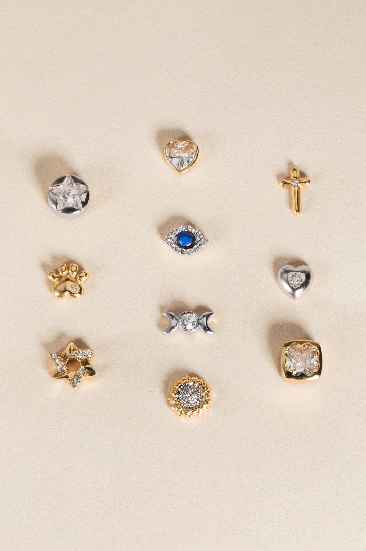 Crystal Cross Mini Stud Earrings T-Shirts