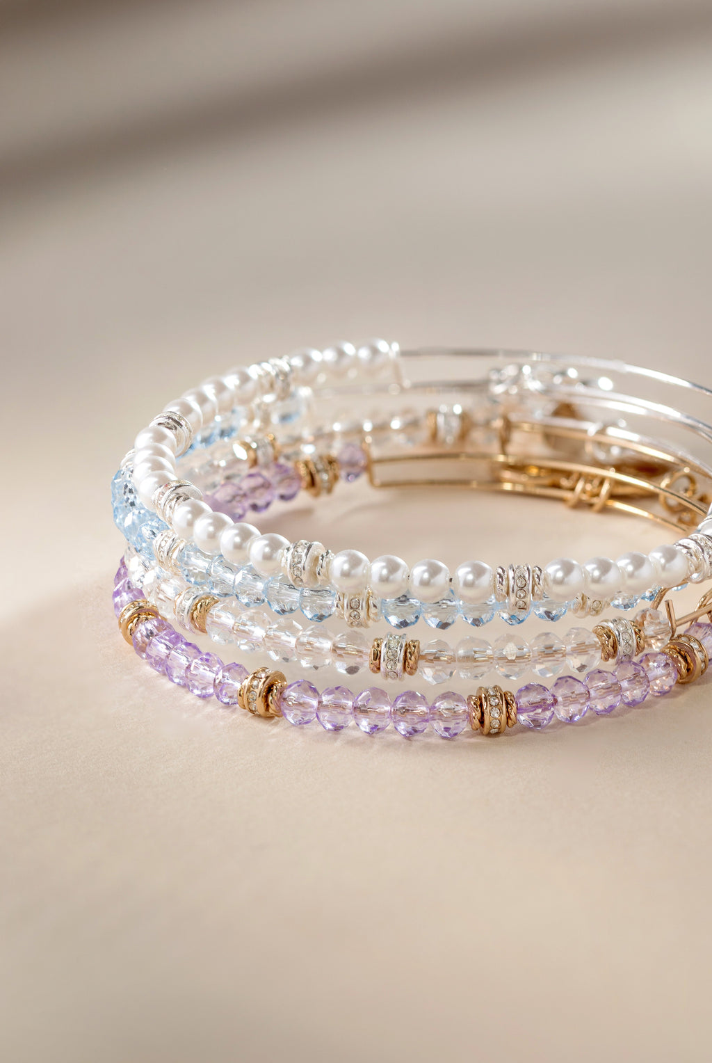 Blue Crystal Beaded Bangle T-Shirts