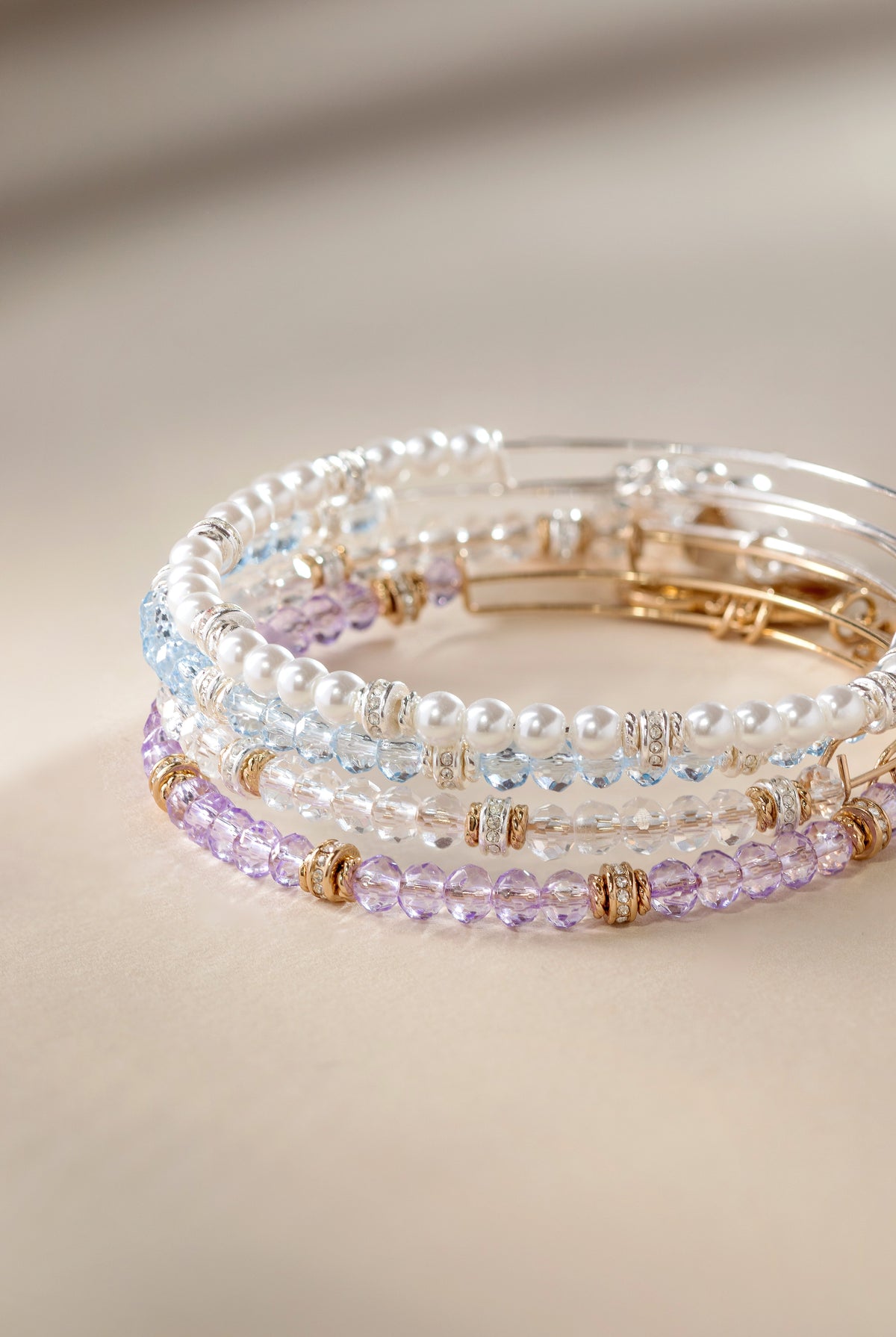 Blue Crystal Beaded Bangle T-Shirts